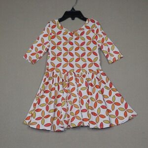 Dot Dot Smile Little Girls Ballerina Dress - Orange - Size 2T